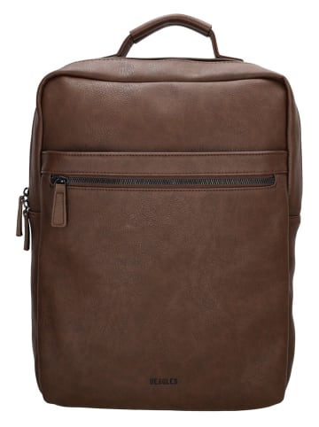 Beagles Rucksack "Toledo" in Braun - (B)28 x (H)37 x (T)10 cm