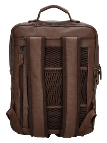 Beagles Rucksack "Toledo" in Braun - (B)28 x (H)37 x (T)10 cm
