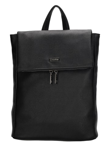 Charm Rucksack "Bayswater" in Schwarz - (B)25 x (H)31 x (T)11 cm