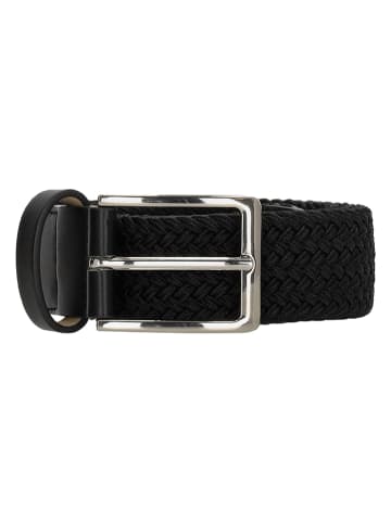 HIDE & STITCHES Leren riem "Santa Fe" zwart