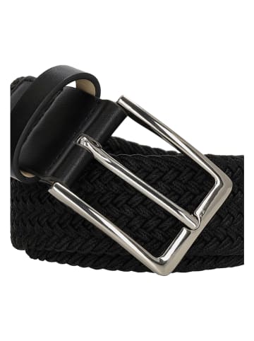 HIDE & STITCHES Leren riem "Santa Fe" zwart