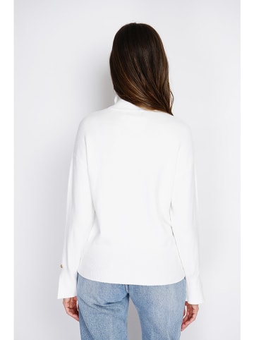 William de Faye Rollkragenpullover in Weiß