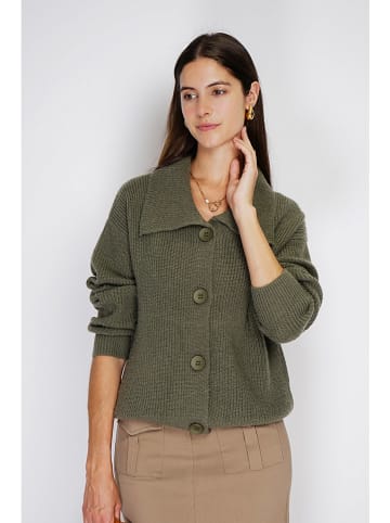 William de Faye Kardigan w kolorze khaki