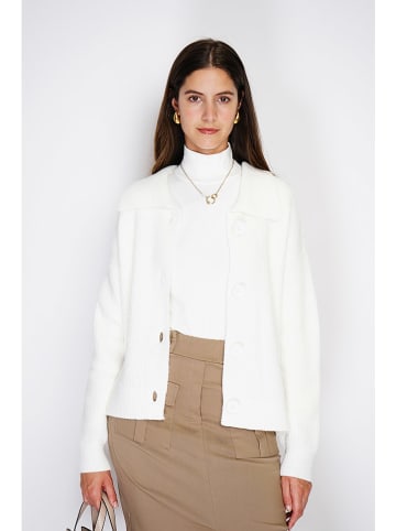 William de Faye Cardigan in Weiß
