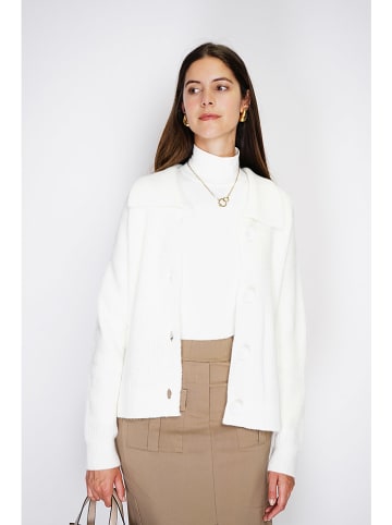 William de Faye Cardigan in Weiß