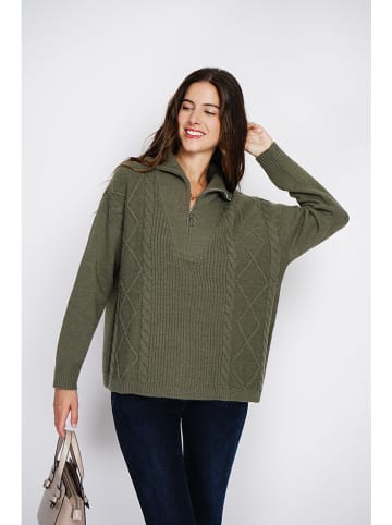 William de Faye Pullover in Khaki