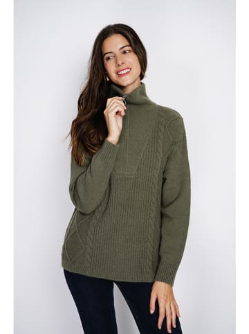 William de Faye Pullover in Khaki
