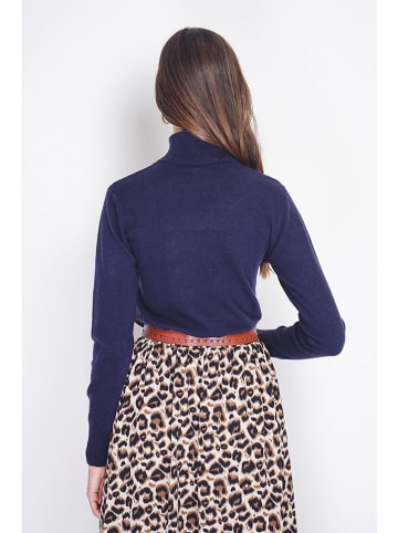 William de Faye Rollkragenpullover in Dunkelblau