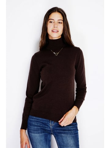 William de Faye Rollkragenpullover in Braun