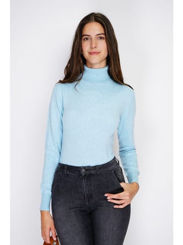 William de Faye Rollkragenpullover in Hellblau