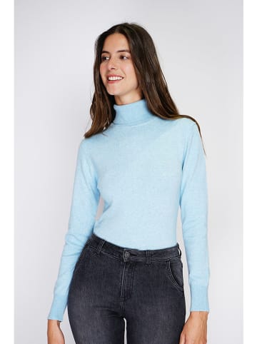 William de Faye Rollkragenpullover in Hellblau