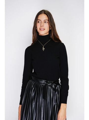 William de Faye Rollkragenpullover in Schwarz
