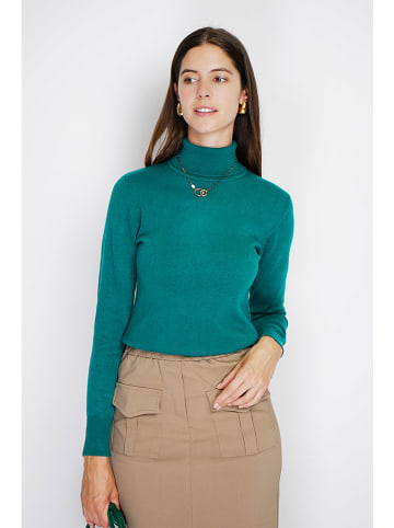 William de Faye Rollkragenpullover in Türkis