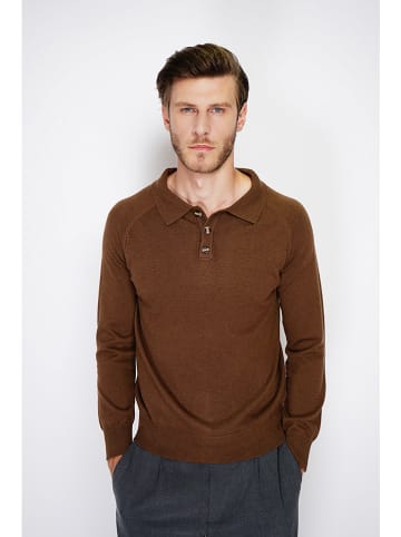 William de Faye Pullover in Braun