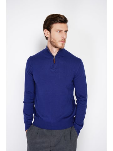 William de Faye Pullover in Blau
