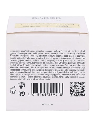 BABOR Gesichtscreme "Skinovage Vitalizing - Rich", 50 ml