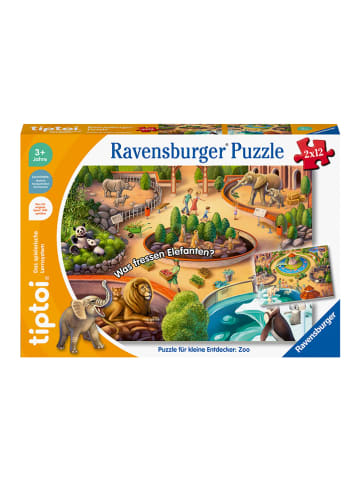 Ravensburger tiptoi® 2x12tlg. Puzzle "Zoo '22" - ab 3 Jahren