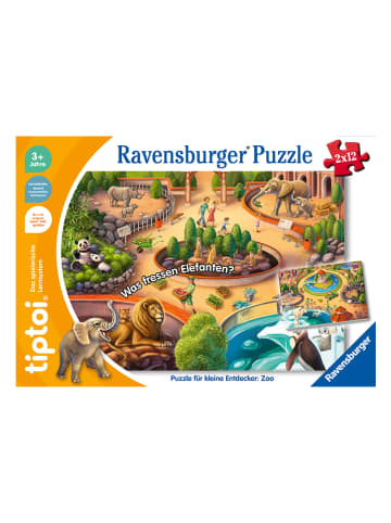 Ravensburger tiptoi® 2x12tlg. Puzzle "Zoo '22" - ab 3 Jahren