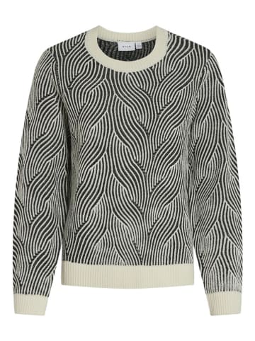 Vila Pullover "Doreen" in Creme/ Schwarz