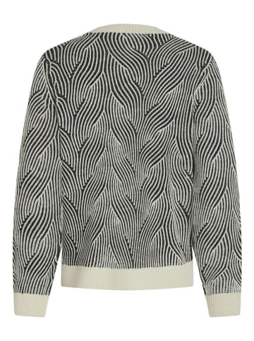 Vila Pullover "Doreen" in Creme/ Schwarz