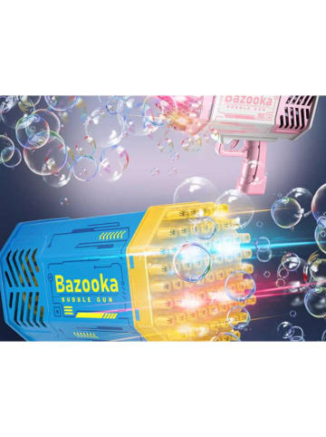 Techkidz Pistolet "Bazooka LED Bubble Gun" w kolorze fioletowym na bańki mydlane - 3+