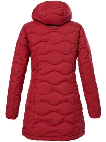 Killtec Doorgestikte mantel rood