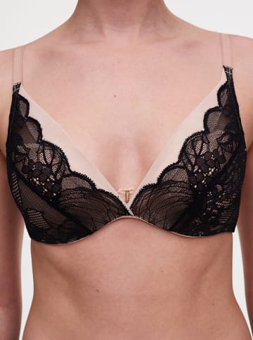 Chantelle Beugelloze beha zwart/lichtroze