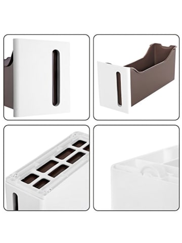 Songmics Staande kast wit - (B)45 x (H)83 x (D)17 cm