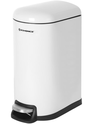 Songmics Badezimmereimer in Weiß - (B)18,5 x (H)39 x (T)31,5 cm