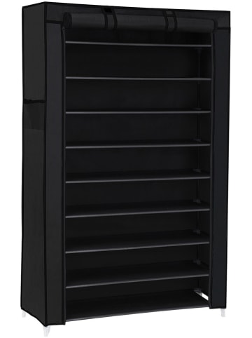 Songmics Schoenenkast zwart - (B)88 x (H)160 x (D)28 cm