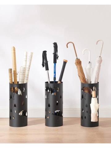Songmics Schirmständer in Schwarz - (B)17 x (H)41 x (T)17 cm