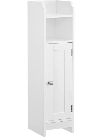 SONGMICS Badschrank in Weiß - (B)18 x (H)80 x (T)20 cm