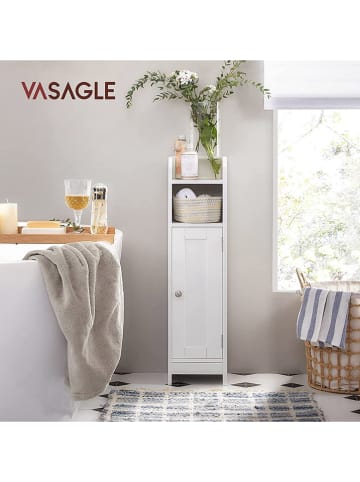 SONGMICS Badschrank in Weiß - (B)18 x (H)80 x (T)20 cm