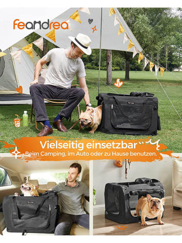 SONGMICS Transportdoos zwart - (B)60 x (H)42 x (D)42 cm