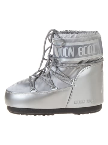 Moon Boot Botki zimowe "Icon Low Glance" w kolorze srebrnym