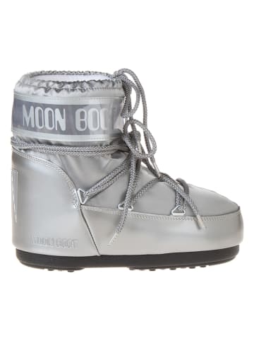 Moon Boot Botki zimowe "Icon Low Glance" w kolorze srebrnym