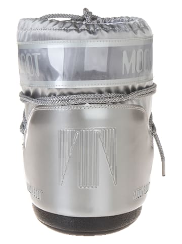 Moon Boot Botki zimowe "Icon Low Glance" w kolorze srebrnym