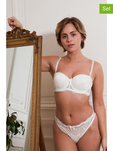 Just for Victoria 2-delige ondergoedset "Dil" wit
