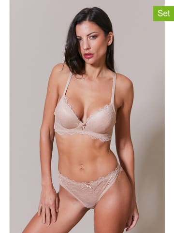 Just for Victoria 2-delige lingerieset "Kool" lichtroze