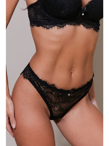 Just for Victoria 2tlg. Wäsche-Set "Kool" in Schwarz