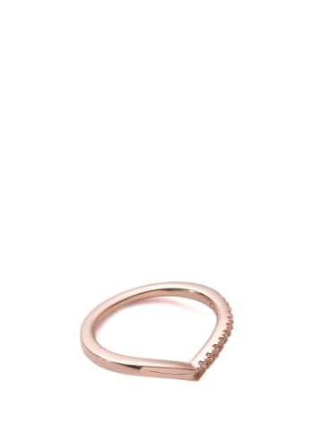 Pandora Rosévergold. Ring mit Zirkonia