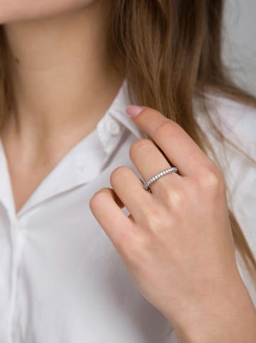 Pandora Silber-Ring mit Edelsteinen