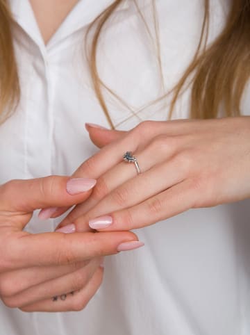 Pandora Silber-Ring mit Kristallen