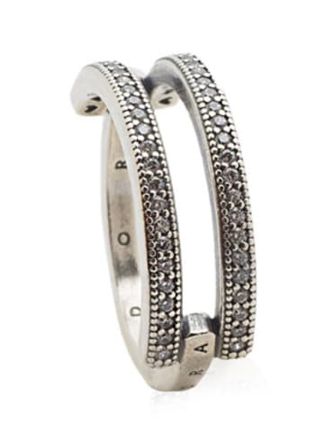 Pandora Silber-Ring mit Kristallen
