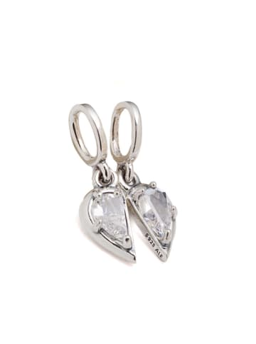Pandora Zilveren hanger "Mother & Daughter" met zirkonia