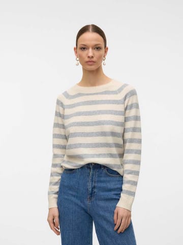 Vero Moda Trui crème/grijs