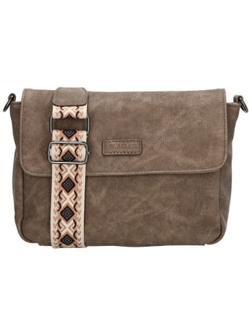 Beagles Umhängetasche "Malaga" in Braun - (B)24 x (H)17 x (T)7 cm