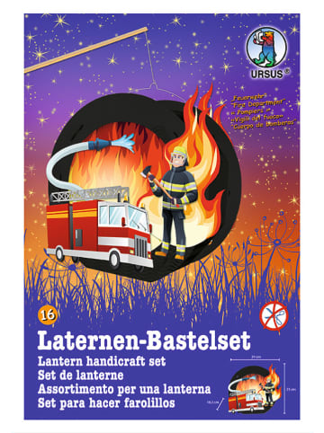 URSUS Laternen-Bastelset Easy Line "Feuerwehr" in Bunt