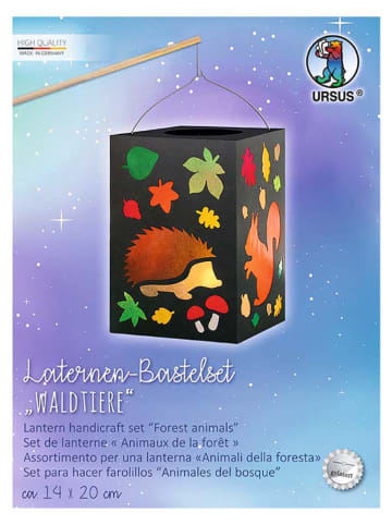 URSUS Laternen-Bastelset "Waldtiere" in Bunt