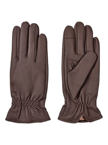 Camel Active Leren handschoenen donkerbruin